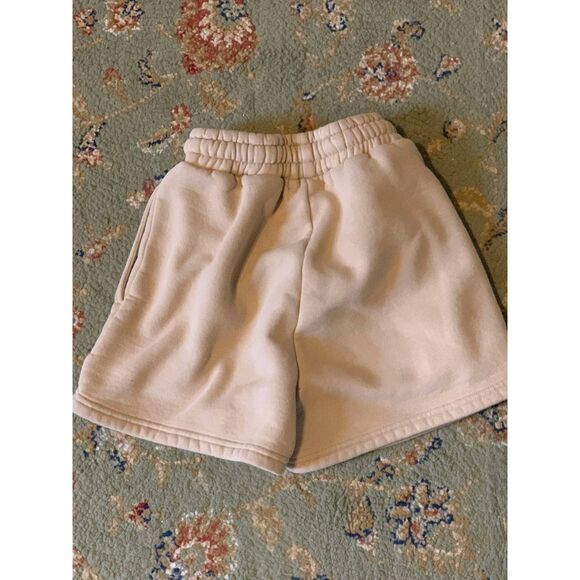 Happy Camp3r Beige High Rise Sweat Shorts, XS - Picture 6 of 7